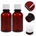 thumbnail image 2 of 6Pcs Cylindrical Brown Medicine Bottles for Travel Liquid Container Storage, 2 of 9