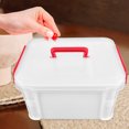 thumbnail image 4 of SEWACC Large Capacity Medicine Storage Box Plastic Multi Household 1Pack, 4 of 8