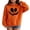 Red, variant on Girls Orange Hoodies Halloween Devil Graphic Pumpkin Hooded Sweatshirts Teen Kids Oversized Cute Funny Pullover Tops Ribbed Cotton Casual Sweater