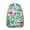 Greenish-blue-8, variant on Floral and Bee Artwork School Backpack Comfortable, Durable Students Backpack with Botanical Garden Print and Watercolor Flower Pattern