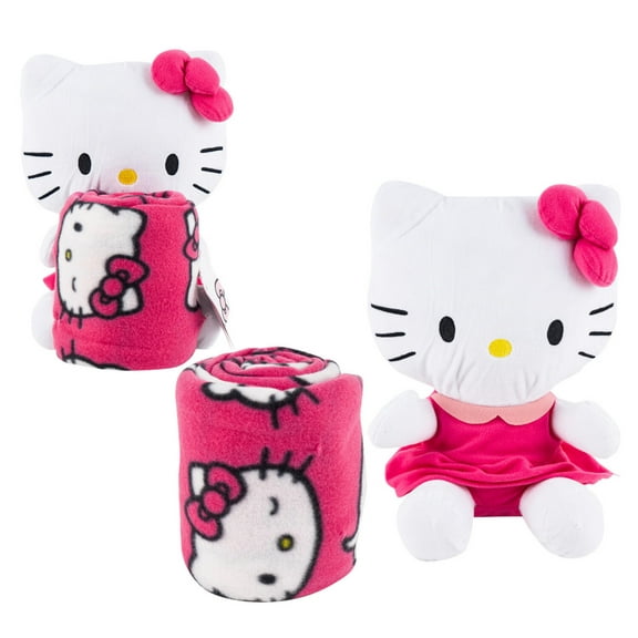 Hello Kitty Doll Hugger  40"x50" Fleece Throw Blanket  Body Pillow