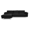 thumbnail image 2 of Clearance! SECTIONAL SOFA BLACK VELVET LEFT HAND FACING（W223S01059、、W223S00713。Size difference, See Details in page）, 2 of 7