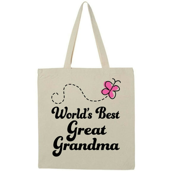 Inktastic Worlds Best Great Grandma Tote Bag