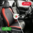 thumbnail image 5 of Fit for Dodge Challenger 2008-2025 Car Seat Covers,Full Set Faux Leather Seat Covers,Airbag Compatible,Breathable,Stretch Fit,Easy Install,Red,2 Row 5 Seats, 5 of 11