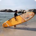 thumbnail image 4 of THURSO SURF Inflatable Stand Up Paddle Board All-around SUP Waterwalker 126 10'6×31''×6'' Deluxe Package | Carbon Shaft Paddle | Roller Backpack | Dual Chamber Pump | Coiled Leash (Tangerine), 4 of 5