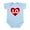 Sky Blue, variant on CafePress - Lo (Love) Heart Infant Body Suit - Baby Light Bodysuit, Size Newborn - 24 Months