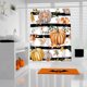 thumbnail image 4 of Cortina de ducha gruesa para baño, decoración de Halloween, impermeable, con varilla, tela impermeable, sin perforaciones, de poliéster, 4 of 4