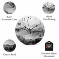 thumbnail image 5 of Wall Clock Black Mountain Clocks PVC Silent Non-Ticking Battery Operated Decorative Ombre Abstract Natural Round Clock for Home Living Room Kitchen Bedroom Office School Wall Decor 14 Inch, 5 of 9