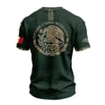 thumbnail image 3 of BAKREP Men's Mexico Soccer Fan Jersey T-Shirt, Aztec Eagle Graphic Print Short Sleeve Tee for Fans Sports, 3 of 5