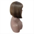 thumbnail image 4 of Pelucas Bob SintéTicas Rectas con Flequillo Peluca MarróN para Mujeres Aspecto Natural SintéTico Resistente Al, 4 of 5