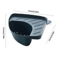 thumbnail image 2 of Sink Basket Triangular Draining Sink Rack Suction Plastic Sink Cup Plastic Kitchen Storage Holder Shelf, Dark Blue, 2 of 7