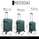 thumbnail image 2 of Set 3 Maletas De Viaje Jony Rigidas 25 Kg 15 Kg 10 Kg Candado Numerico Ruedas 360, 2 of 5