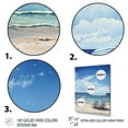 thumbnail image 3 of Designart "Beach Sandy Escape Painting II" Nautical & Beach Floater Framed Wall Decor, 3 of 7