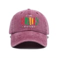 thumbnail image 2 of AJGRHE Washed Soft Top Baseball Cap With Letter Print Unisex Sun Hat For Outdoor Summer Casual Wear Pink One Size, 2 of 3