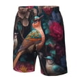 thumbnail image 4 of Vsdgher Colorful Rose Bird Men's Beach Shorts, Surfing shorts, Swim trunks, Quick Dry Swim Trunks for Surfing Beach Fun -Small, 4 of 6