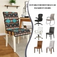 thumbnail image 5 of TSOVTHRID Aztec Tribal Geometric Stripe Print Dining Chair Covers Quilted Removable Upholstered Chair Slipcovers Stretch Scratch Resistant Anti-Slip Seat Cushion Slipcovers, Set of 1, 5 of 7