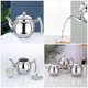 thumbnail image 4 of Tetera de acero inoxidable con colador, tetera decorativa de cocina, recipiente para té suelto, 4 of 4