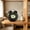 Black, variant on Classic Oval Alarm Clock, Low-Light Visible Dial with Quiet Sweep for Bedroom Desk Dorm Office Decor Light Blue 5.3x4.1x2in