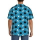 thumbnail image 3 of Fotbe Bowling Balls Camisa Estampada de Manga Corta para Hombre, Casual de Verano, Estilo Playero, Sin Arrugas-Large, 3 of 5
