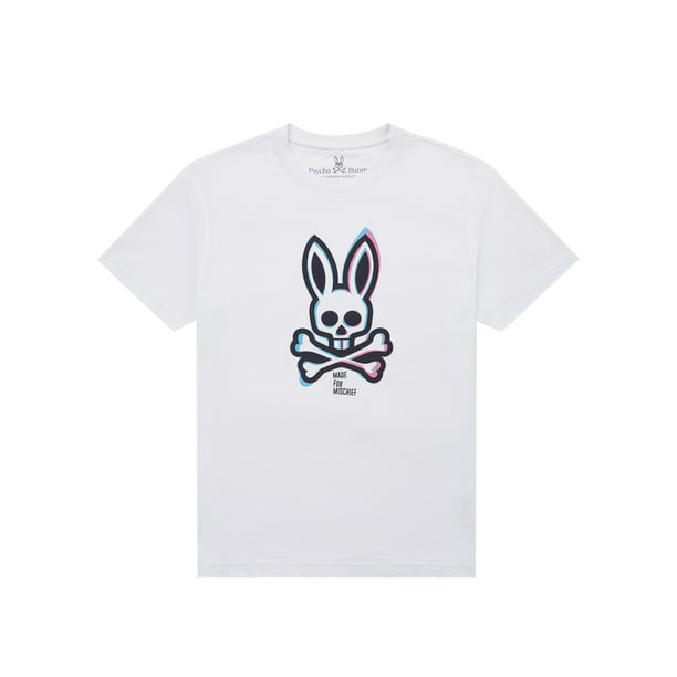 Psycho Bunny - Psycho Bunny Loyn Graphic White Men's Tee Shirt ...