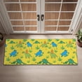 thumbnail image 2 of Yellow Dinosaurs Plants Pattern Door Rugs,Washable Non Slip Door Mats Indoor,Decorative Door Mats,Entry Mat Indoor for Entrance,Bedroom,Kitchen,Bathroom,16"x47", 2 of 6