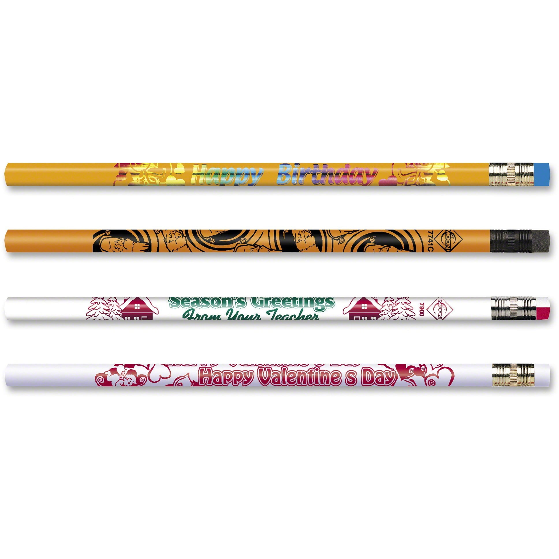 Moon Products Pencils Pack of 12-100th day of School 7448B
