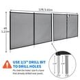 thumbnail image 4 of Kojooin Pool Safety Fence, Composite Fibre Protective Netting for Backyard Pool Safety and Child Protection, 4 of 8