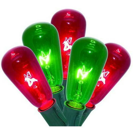 holiday time edison bulb christmas lights red green 10 holiday time edison bulb christmas lights red green 10