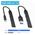 thumbnail image 3 of Big sale! USB C HUB 3.0 2.0 Type C 4-Port Multi-Splitter Adapter Android Laptop &△ O1Y6, 3 of 8