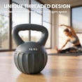 thumbnail image 4 of Soozier Kettlebell, 22 lbs Kettle Bell with Non-Slip Handle, 4 of 10