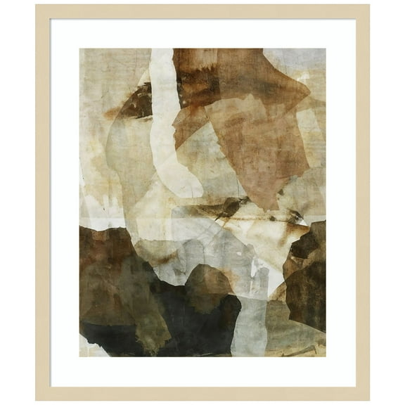 Amanti Art Mirrored Terrain III Wood Framed Wall Art Print