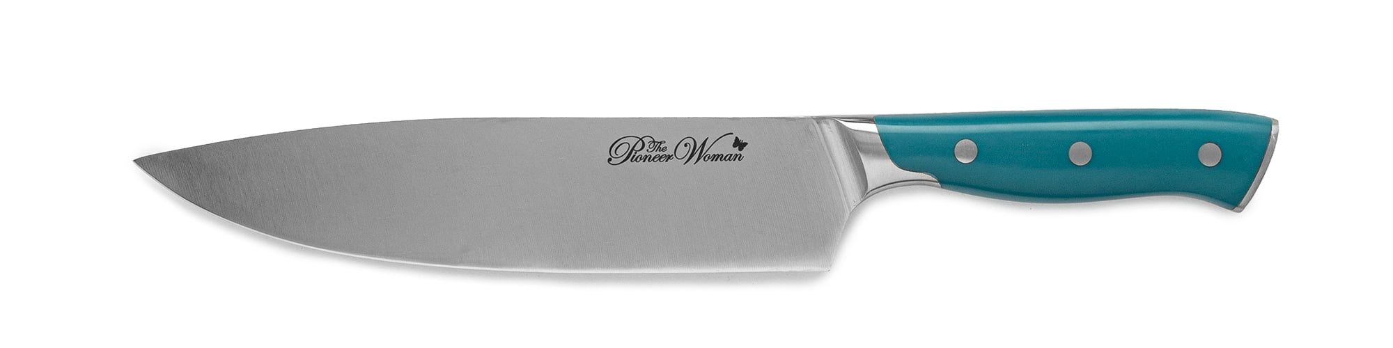 The Pioneer Woman Pioneer Signature 8-Inch Stainless Steel Chef Knife, Teal