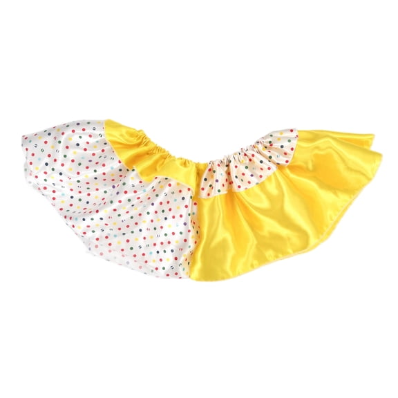 Collar Satin Polka Dot Clown Neck Ruffle for Halloween Dress Up All Ages and Adult Halloween Party Accessory for Stage Performance Masquerade Carnival Themed Events