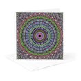 thumbnail image 5 of 3drose, Colorful Crop Circle Mandala - Bohemian Kaleidoscope Design, 12 Greeting Cards with Envelopes, 5 of 7