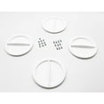 thumbnail image 2 of Flame King Propane Tank Cover YSN-PCC-RV20-WHT For Dual 20 Pounds Steel Propane Tanks; Heavy Duty; Flying Debris Protection; White; Polypropylene, 2 of 5
