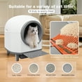 thumbnail image 4 of Aoruefar Smart Self-Cleaning Cat Litter Box with APP Control & Odor-Free Technology, Automatic Litter Box for Cats (Remote Monitoring) Cat Litter Box with Litter Control Pedal, 4 of 9