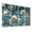 Color 2, variant on 8 Pack Art Acoustic Panels Sound Absorbing White Magnolia Floral Golden Leaves Petal Blue Cream Gold Accents Decorative Soundproof Wall Panels Self Adhesive for Nursery Game Room Bedroom 48"x32"