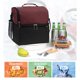 thumbnail image 4 of Fiudx Bolsa Térmica para Almuerzo, Diseño de Doble Compartimento, Aislamiento Superior, Forro a Prueba de Fugas, Correa Ajustable Portátil, Ideal para Picnics Al Aire Libre, Senderismo, Oficina, Tama, 4 of 6