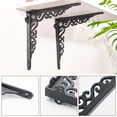 thumbnail image 4 of Sungmor Soportes de Repisa de Hierro Fundido de 7.3", Soporte Colgante de Pared, Negro, 2 Piezas, 4 of 7