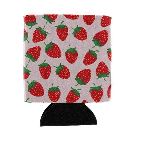 

Carolines Treasures BB5146CC Strawberries on Pink Can or Bottle Hugger Can Hugger multicolor