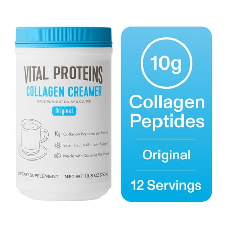Vital Proteins Collagen Creamer made with Coconut Milk - 10g Collagen for Skin, Nail & Joint Support, Original, 10.3 oz