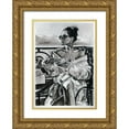 thumbnail image 1 of Tashe 11x14 Gold Ornate Wood Framed with Double Matting Museum Art Print Titled - Lazy Morning, 1 of 4