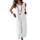 thumbnail image 1 of Txlixc Babero de ocio femenino, pantalones de verano sin mangas de piernas anchas de color sólido, con bolsillos Txlixc moda, 1 of 8