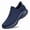 Navy Blue, variant on Women's Hands-Free Walking Shoes Non Slip Sock Casual Air Cushion Fashion Sneakers Lightweight Comfortable Tennis Workout Running Shoes All Black Size 5