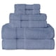 thumbnail image 1 of Gogreen Juego de Toallas de Baño 100% Algodón de 6 Piezas, 2 Toallas de Baño, 2 Toallas de Mano y 2 Toallitas, Toallas Muy Absorbentes para Baño, Gimnasio, Hotel (Azul), 1 of 7