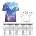 thumbnail image 2 of Vibe Blooming Tulips T Shirts Basic T-Shirt Short Sleeve Ladies Tee Shirt Summer Graphic Clothing, 2 of 6