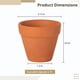 thumbnail image 4 of 72 PCS Macetas de barro pequeñas, mini macetas de terracota, macetas de cerámica para flores de terracota, macetas de vivero para suculentas para plantas de cactus en el alféizar de la ventana, 4 of 5