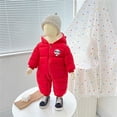 thumbnail image 2 of NOKIO Unisex Baby Snowsuit Infant Cute Bear Hooded Winter Warm Jumpsuit Autumn/Winter Cute Cartoon Bear Hooded Zippered Jumpsuit Party Birthday Indoor And Outdoor, 2 of 4