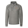 thumbnail image 2 of Men's Cutter & Buck  Heather Gray Tennessee Volunteers Alumni Logo Mainsail Sweater-Knit Half-Zip Pullover Jacket, 2 of 3