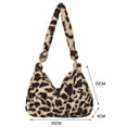 thumbnail image 3 of Bolso de mano de gran capacidad con estampado animal retro para mujer, de hombro para las axilas, 3 of 5